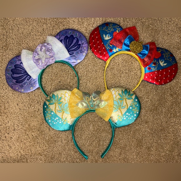 (3pc ONLY) Disney Princess 100th Anniversary Headband Ears - Picture 2 of 6